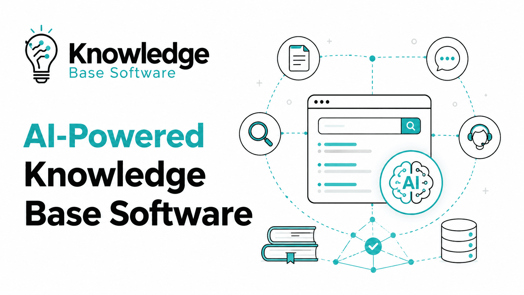 AI-powered knowledge base software for semantic search, grounded answers, governance, and human review