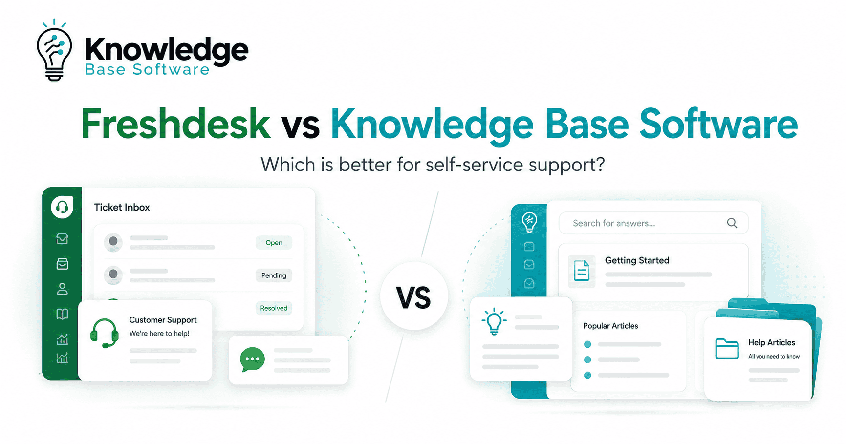 Freshdesk knowledge base compared with dedicated knowledge base software